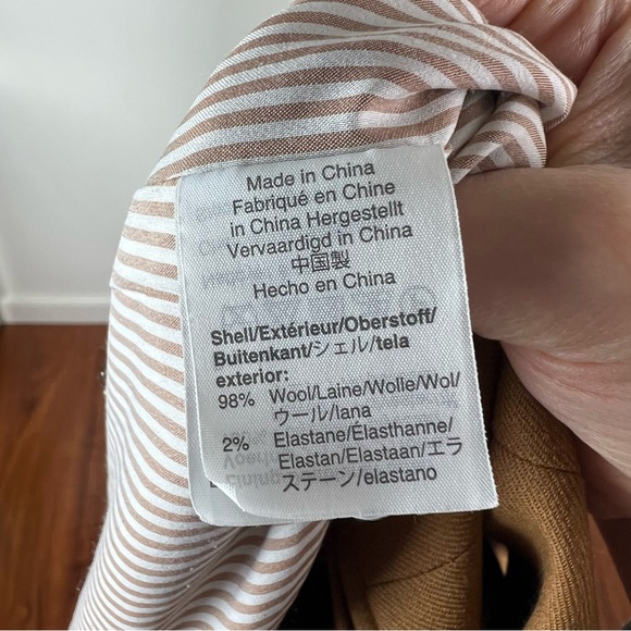 J. Crew Parke Blazer Wool Camel Brown size 2 - Picture 9 of 9